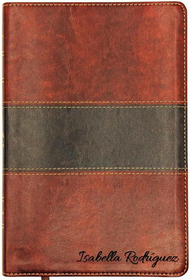 Main image of Personalized RVR1960 Fisher of Men Bible | Biblia del Pescador Reina Valera 1960 | Custom Engraved Name | Large Print Spanish Bible | Christian Gift