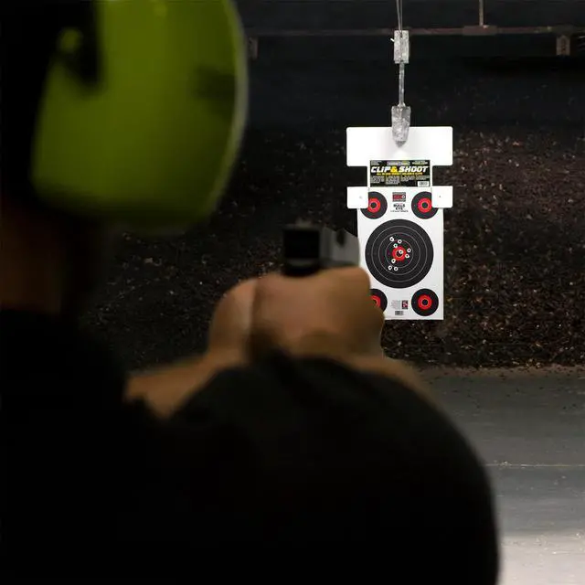 Alt view image 3 of 5 - Halo Bullseye 10" & 4" - High Visibility Reactive Splatter 12.5x19 Inch Shooting Targets for Rifle and Pistol Range Training - Made in the USA