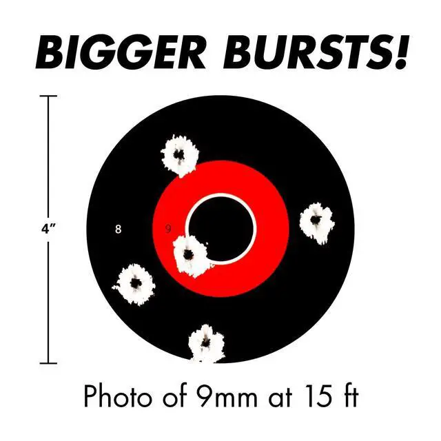 Alt view image 4 of 5 - Halo Life-Size Deer Sight-in High Visibility Reactive Splatter 12.5x19 Inch Shooting Targets for Pistol and Rifle Hunting - Made in the USA