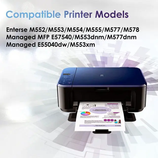 Alt view image 2 of 6 - B5L37A Compatible Toner Collection Unit Replacement for HP Color M552 M553 M554 M555 M577 B5L37-67901 (2 Pack)