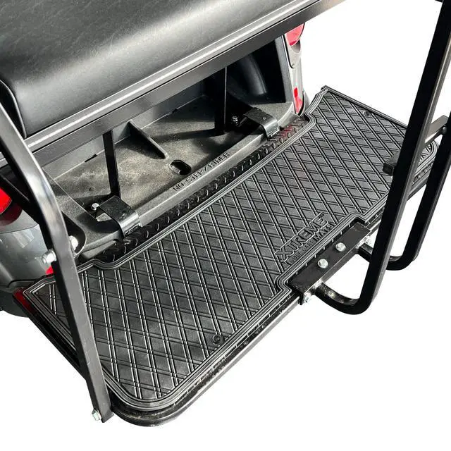 Alt view image 2 of 7 - Xtreme Step Floor Mat for EZGO Golf Cart Rear Seat Kit Step-All Black | Compatible with EZGO RXV & TXT Golf Cart Models with select Factory Rear Facing Seat, Full Coverage Protection, 40.9" x 15.5"