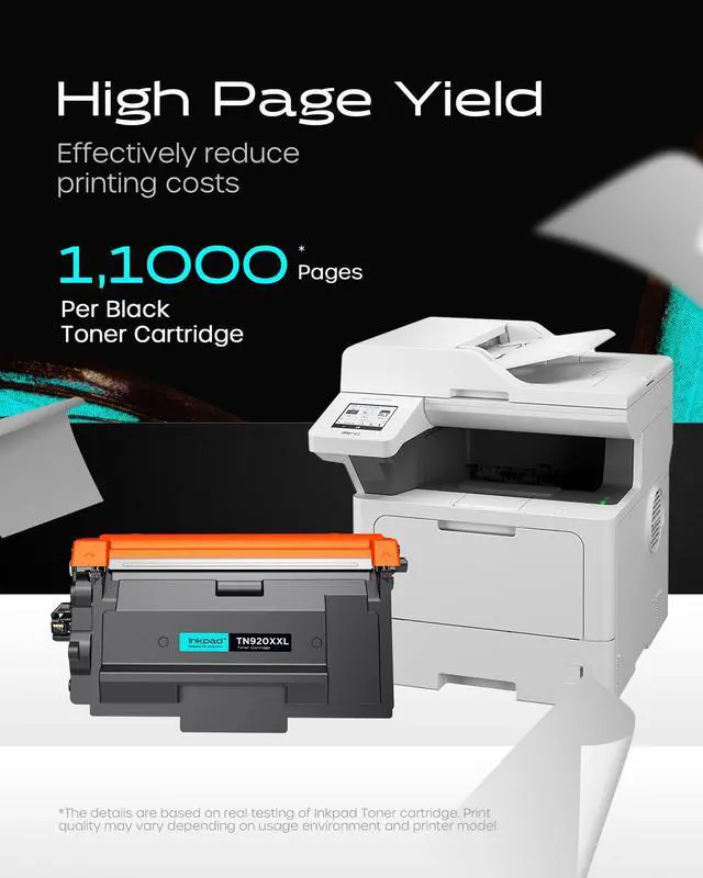 Alt view image 2 of 7 - TN920XXL Toner Cartridge Replacement for Brother HL-L6210DW(2 Black) | TN920XXL Extra High Yield Black Toner with Chip. Up to 11,000 Pages Each. Compatible with HL-L5210DN, MFC-L5710DN Printers