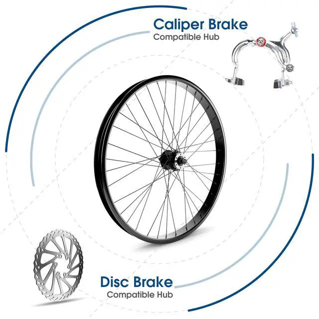 Alt view image 2 of 7 - BBR Tuning Heavy Duty 12 Gauge 26Inch x 1.25 Inch Rear Bike Rim - Bicycle Wheel - Mountain Bicicleta