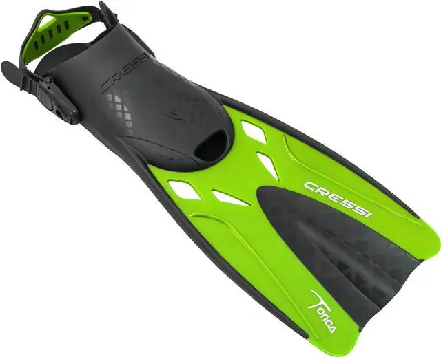 Alt view image 4 of 6 - Adult Complete Snorkeling Set (Mask, Dry Snorkel, Adjustable Fins) - Lightweight Traveling Equipment - Tonga Pro Dry Set: Designed in Italy
