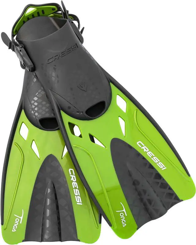 Alt view image 5 of 6 - Adult Complete Snorkeling Set (Mask, Dry Snorkel, Adjustable Fins) - Lightweight Traveling Equipment - Tonga Pro Dry Set: Designed in Italy