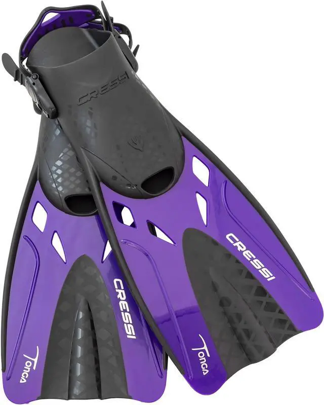Alt view image 5 of 6 - Adult Complete Snorkeling Set (Mask, Dry Snorkel, Adjustable Fins) - Lightweight Traveling Equipment - Tonga Pro Dry Set: Designed in Italy