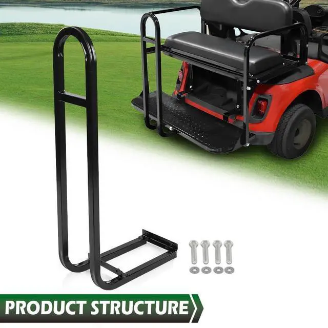 Alt view image 2 of 7 - Universal Golf Cart Rear Seat Safety Grab Bar | Fit EZGO, Club Car and Yamaha, Golf Cart Accessories, Heavy Duty