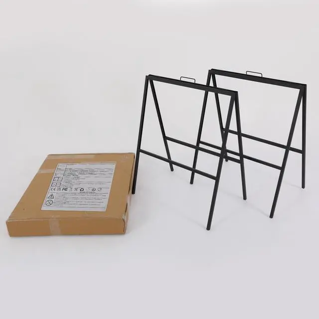 Alt view image 6 of 7 - 2 Pack Heavy Duty Sign Holder, 18x24 Inch Folding A-Frame Stands, Weatherproof Sidewalk Poster Stand for Outdoor Store Business Advertising Events Poster Display