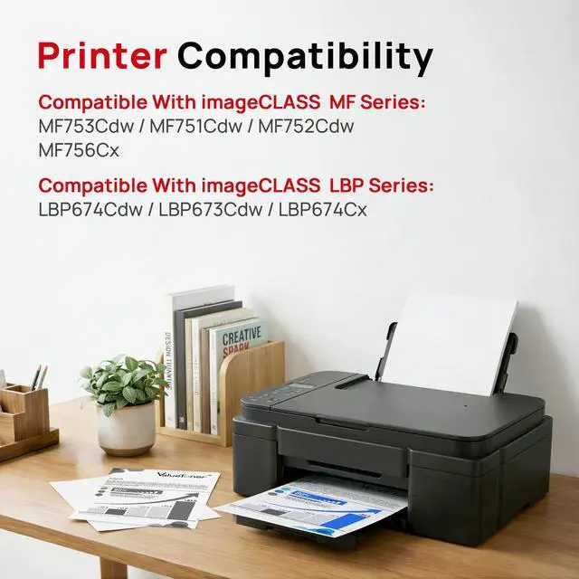 Alt view image 2 of 7 - 069 Toner Cartridge Set with Chip: Replacement for Canon 069 069H, for Canon MF753CdwToner, Works with Canon ImageCLASS MF753Cdw MF751Cdw LBP674Cdw LBP673Cdw LBP674Cx MF752Cdw MF756Cx Printer (4 Pack)