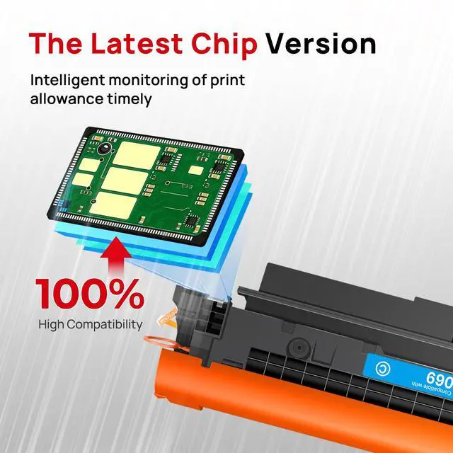 Alt view image 5 of 7 - 069 Toner Cartridge Set with Chip: Replacement for Canon 069 069H, for Canon MF753CdwToner, Works with Canon ImageCLASS MF753Cdw MF751Cdw LBP674Cdw LBP673Cdw LBP674Cx MF752Cdw MF756Cx Printer (4 Pack)