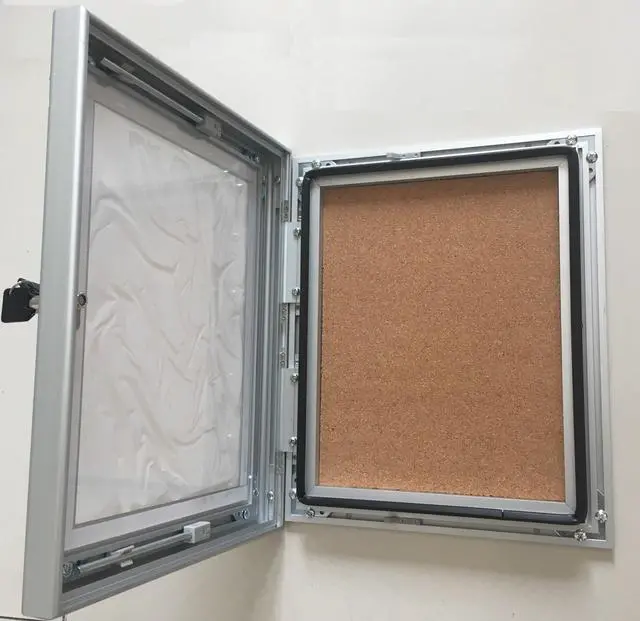 Alt view image 3 of 4 - Lockable Heavy Duty Frame 8.5x11 for Outdoors-Lockable Bulletin Board Frame (with Key, for 8.5x11, Commercial use)
