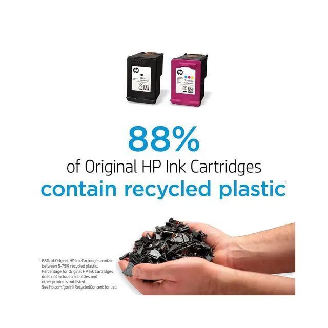 Alt view image 6 of 7 - Original 67 Tri-Color / 67XL Black Ink Cartridges (2-Pack) | Works DeskJet 1255, 2700, 4100 Series Envy 6000, 6400 Series | Eligible for Instant Ink | 3YP30AN