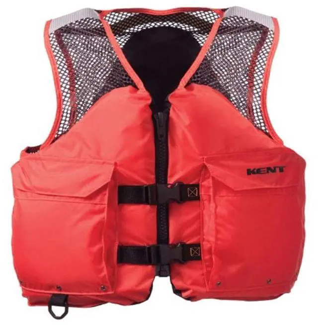 Main image of Kent Mesh Deluxe Commercial Life Vest - Persons Over 90-Pounds