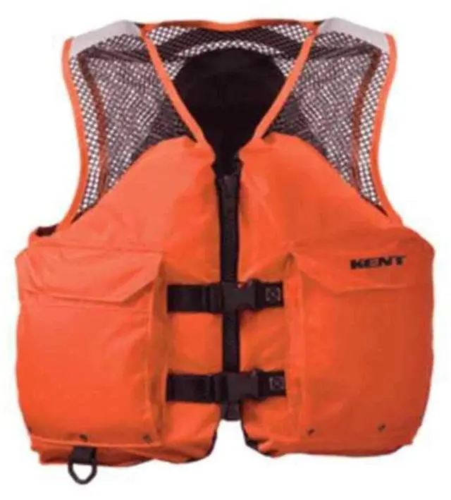 Main image of Kent Mesh Deluxe Commercial Life Vest - Persons Over 90-Pounds