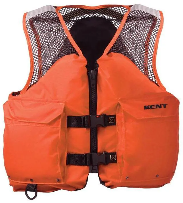 Main image of Kent Mesh Deluxe Commercial Life Vest - Persons Over 90-Pounds