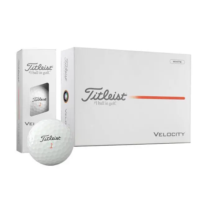Alt view image 3 of 7 - Titleist Velocity Personalized Logo Golf Balls