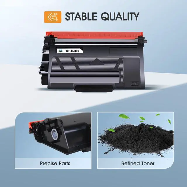 Alt view image 5 of 6 - TN880 TN-880 for Brother TN 880 Super High Yield Black Toner Cartridge | Compatible for Brother TN880 HL-L6200DW HL-L6200DWT MFC-L6700DW MFC-L6800DW HL-L6300DW MFC-L6900DW HL-L6250DW Printer 4 Pack