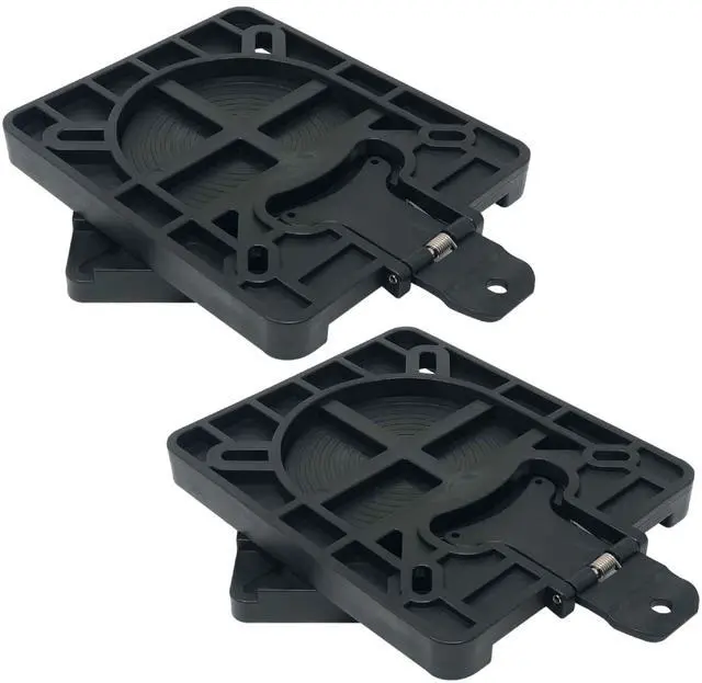 Main image of Boat Seat Swivel, 2-Pack Marine Quick-Release Seat Swivel Mount with Removable Bracket, Black - FO3891-M2
