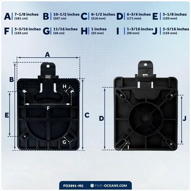 Alt view image 7 of 7 - Boat Seat Swivel, 2-Pack Marine Quick-Release Seat Swivel Mount with Removable Bracket, Black - FO3891-M2