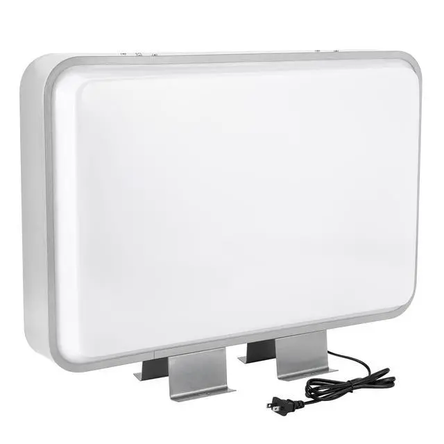 Alt view image 3 of 7 - LED Signs Double Sided Outdoor Projecting Light light-box LED Light Box Advertising Logo Open Signs Billboard for Store Decoration (Rectangle 40x60cm)