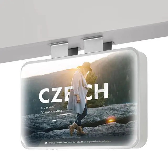 Alt view image 5 of 7 - LED Signs Double Sided Outdoor Projecting Light light-box LED Light Box Advertising Logo Open Signs Billboard for Store Decoration (Rectangle 40x60cm)