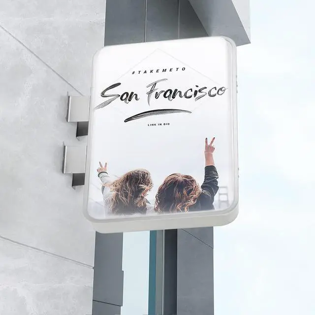 Alt view image 6 of 7 - LED Signs Double Sided Outdoor Projecting Light light-box LED Light Box Advertising Logo Open Signs Billboard for Store Decoration (Rectangle 40x60cm)