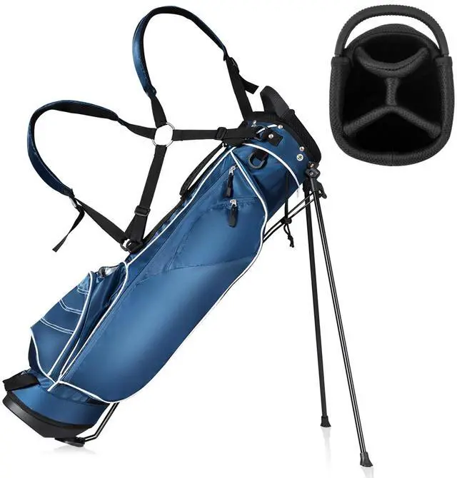 Main image of Golf Stand Bag with 4-Way Top Dividers, Portable Ergonomic Golf Bag with 4 Zippered Pockets, Cooler Bag, Rain Hood and Dual Strap System, 3.5 LBS Lightweight for Men&Women