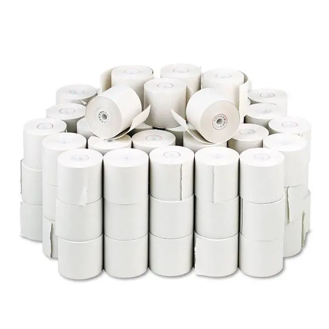Alt view image 2 of 2 - 08677 Paper Rolls, One Ply Adding Machine/Calculator, 2 1/4" x 150 ft, White (Case of 100)