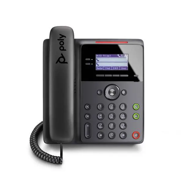 Main image of Edge B20 IP Desk Phone, PoE (com) - Open SIP - Connect to 8 Lines, Contacts - Acoustic Fence Technology - RJ9 and 3.5mm Headset Ports Illuminated Keys Where You Need Them