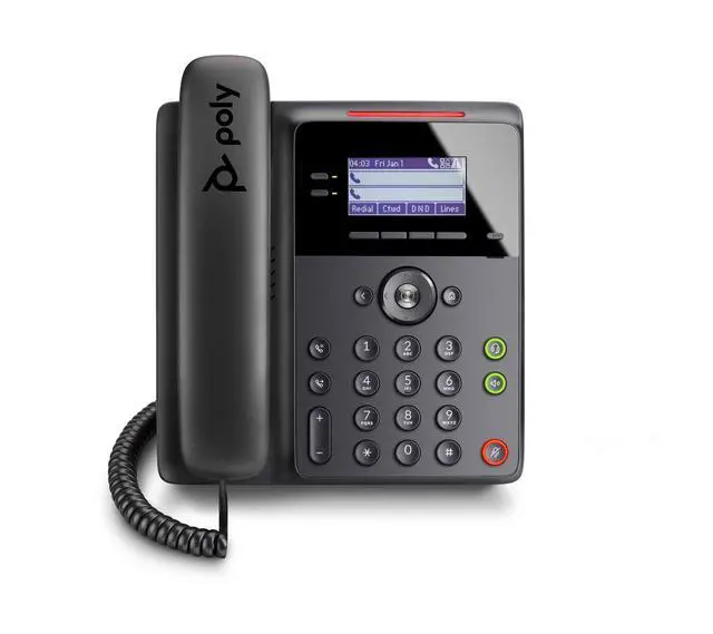 Alt view image 2 of 7 - Edge B20 IP Desk Phone, PoE (com) - Open SIP - Connect to 8 Lines, Contacts - Acoustic Fence Technology - RJ9 and 3.5mm Headset Ports Illuminated Keys Where You Need Them