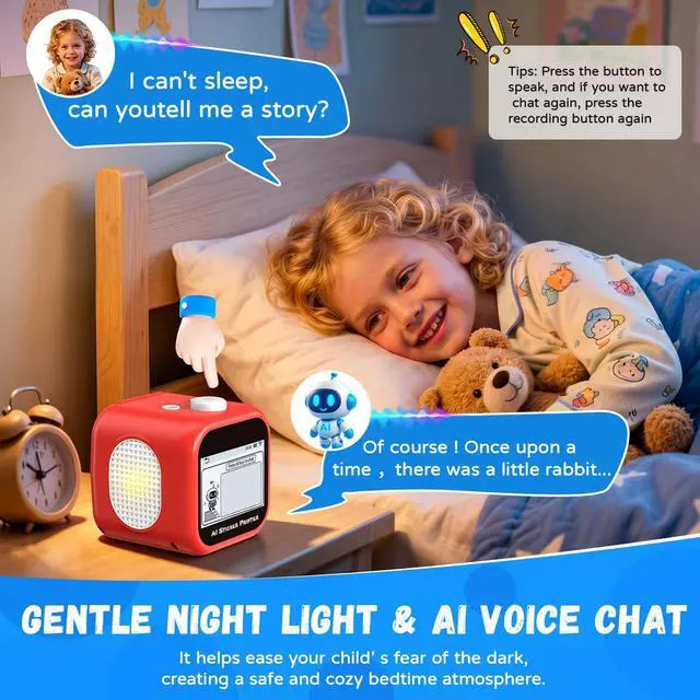 Alt view image 4 of 7 - AI Voice-Powered Sticker Maker for Kids, 3.5" HD Touchscreen Mini Thermal Inkless Printer with Ambient Light, WiFi Sticker Printer Machine for Kids DIY Toys Spark Imagination Intellectual Development