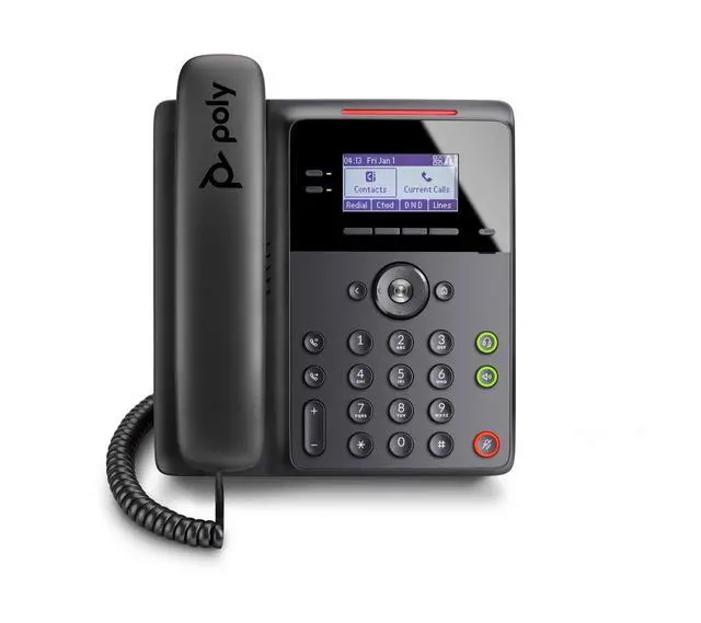 Alt view image 3 of 7 - Edge B20 IP Desk Phone, PoE (com) - Open SIP - Connect to 8 Lines, Contacts - Acoustic Fence Technology - RJ9 and 3.5mm Headset Ports Illuminated Keys Where You Need Them