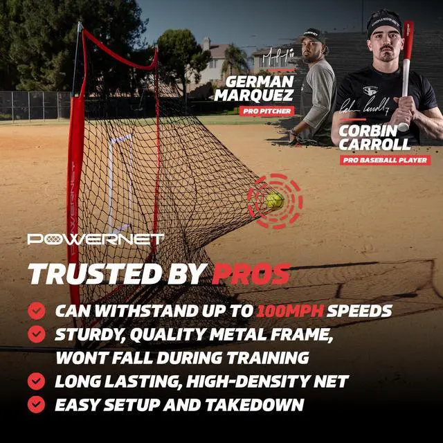 Alt view image 2 of 6 - Baseball Net Bundle, 5x5 Travel Net With Softball Accessories for Hitting, Pitching, Training Equipment, Weighted Ball, Tee