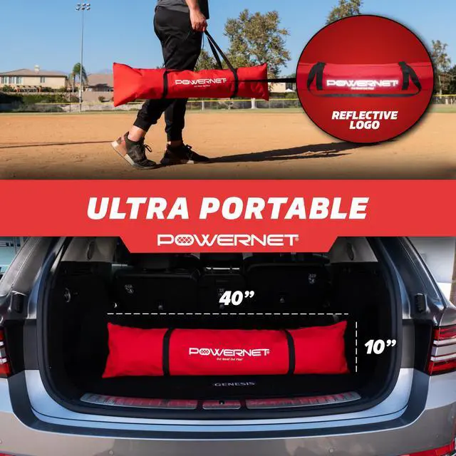 Alt view image 5 of 6 - Baseball Net Bundle, 5x5 Travel Net With Softball Accessories for Hitting, Pitching, Training Equipment, Weighted Ball, Tee