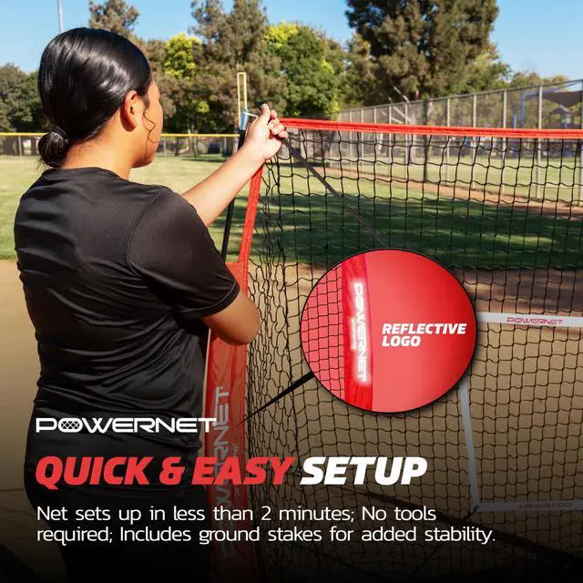 Alt view image 6 of 6 - Baseball Net Bundle, 5x5 Travel Net With Softball Accessories for Hitting, Pitching, Training Equipment, Weighted Ball, Tee