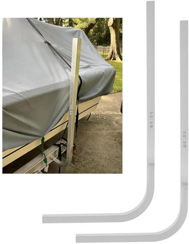 Main image of 2PCS Aluminum Boat Trailer Guide On Poles 1-1/2" Square | 1/8" Thick | in Pair