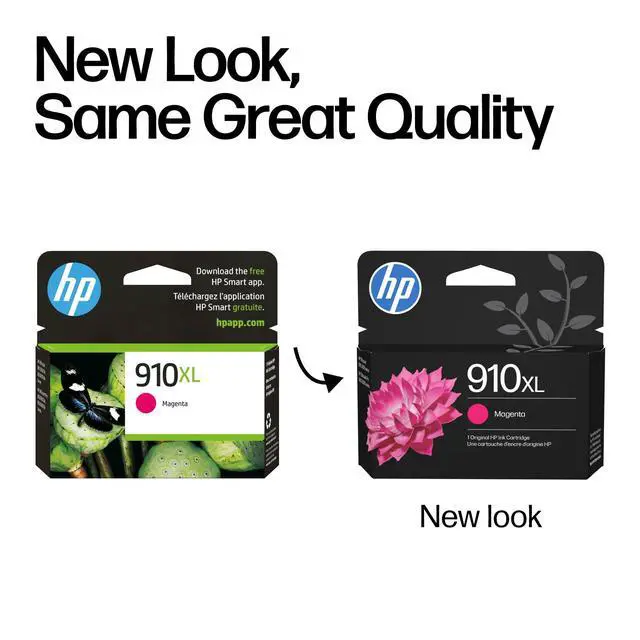 Alt view image 3 of 7 - 910XL Magenta High-Yield Ink Cartridge | Works with OfficeJet 8010,8020 Series,OfficeJet Pro 8020,8030 Series | Eligible for Instant Ink 3YL64AN,(Pack of 2)
