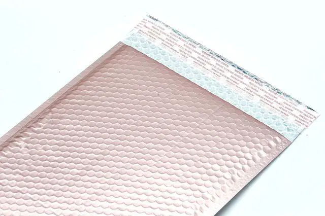 Alt view image 4 of 5 - ProLine 200 Matte Metallic Bubble Padded Mailers #2 8.5x12 Inch Self Seal Padded Envelopes (200 Matte Rose Gold)