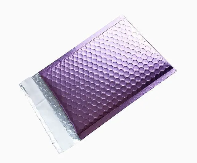 Alt view image 3 of 4 - ProLine 200 Matte Metallic Bubble Padded Mailers #2 8.5x12 Inch Self Seal Padded Envelopes (100 Matte Purple+100 Matte Ice Blue)