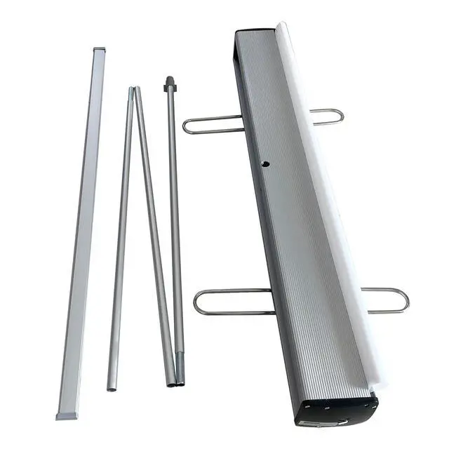 Alt view image 2 of 7 - 33.5"x80" Retractable Roll up Banner Standwith heavy-duty base and Padded Carrying Bag for Trade Shows, Conferences, Promotional Events (STAND ONLY)