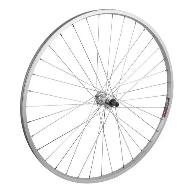 Main image of Wheel Rear 700 x 28/35 Silver, QR, Alloy QR Silver FW 5-7Sp, 14g UCP Spokes, 36H | bike-wheels