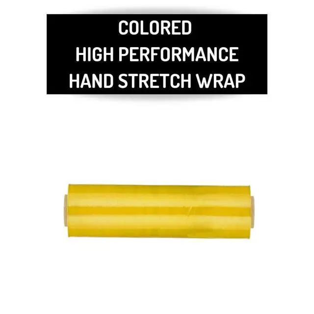 Alt view image 4 of 7 - PSBM Dark Yellow Stretch Wrap, 4 Rolls 18 Inch x 1500 Feet 63 Gauge Heavy Duty Plastic Wrap Industrial Strength Shrink Film for Moving, Packing & Shipping
