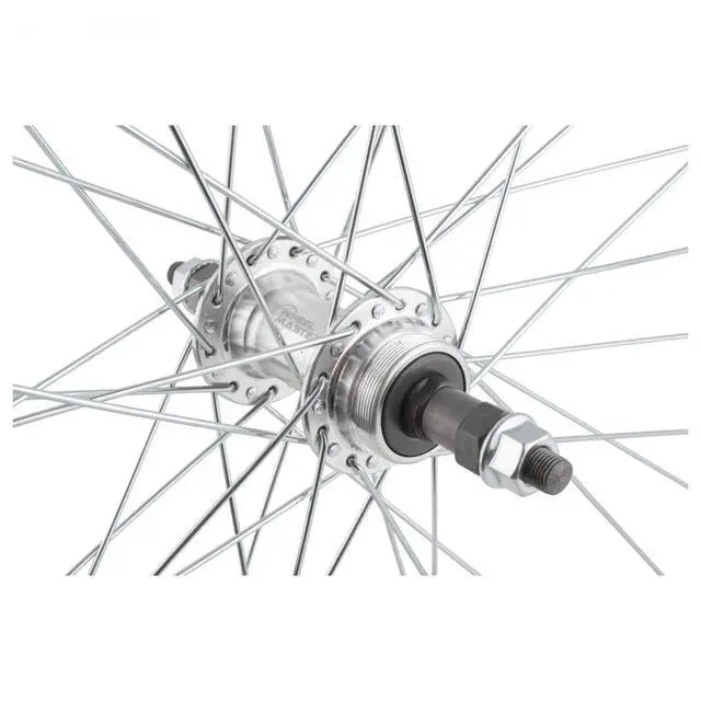 Alt view image 2 of 3 - Rear Bicycle Wheel 26 x 1.5 36H, Alloy, 5/6/7 Speed Freewheel, Bolt On, Silver | bike-wheels
