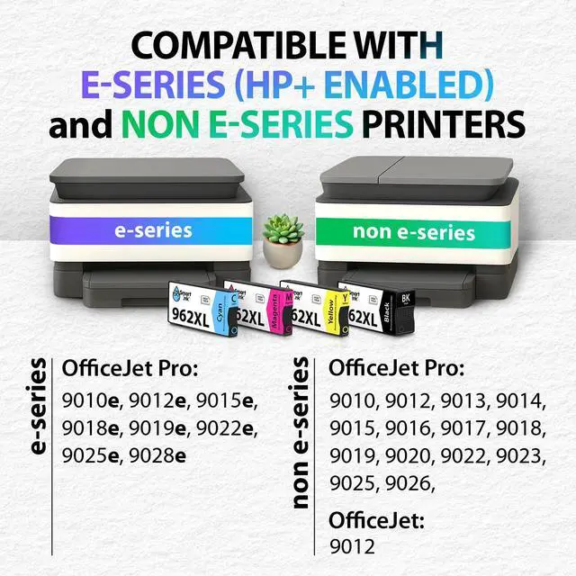 Alt view image 2 of 7 - Remanufactured Ink Cartridges Replacement for HP 962XL 962 XL Combo Pack (962XL Black, Cyan, Magenta, Yellow) to use with OfficeJet Pro 9015e 9018e 9025e 9012e 9015 9010 9012 9018 9020 9025