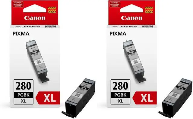 Main image of PGI-280XL PGBK Compatible to TR7520,TR8520,TR8620,TS6120,TS6220,TS6320,TS702,TS8120,TS8220,TS8320,TS9120,TS9520 Printers (Pack of 2)