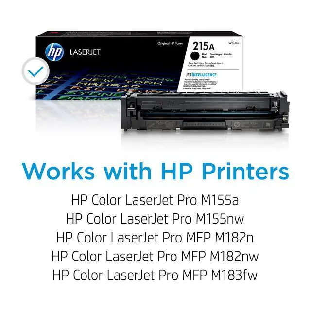Alt view image 2 of 7 - 215A Black Toner Cartridge Printers | Works with Printer Series: Color LaserJet Pro M155, Color LaserJet Pro MFP M182, M183 | W2310A