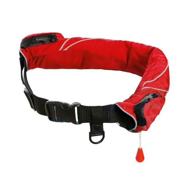 Alt view image 3 of 7 - Inflatable Life Jacket Life Vest Life Ring Belt Pack Waist Bag Manual