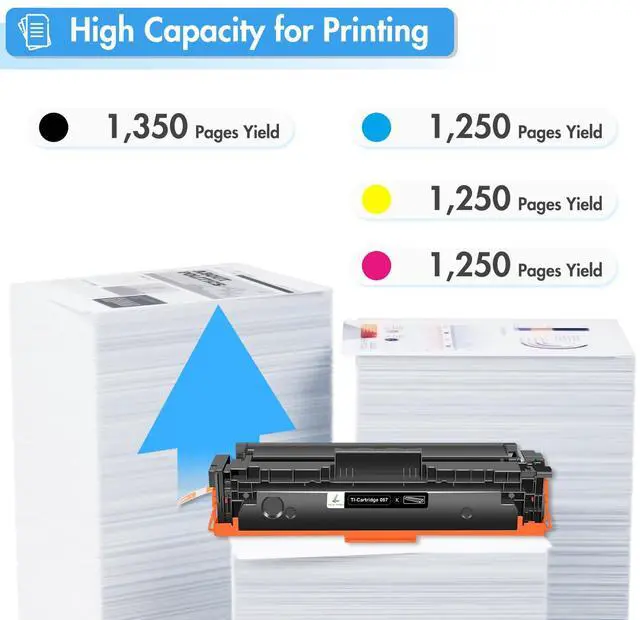 Alt view image 3 of 7 - 067 067H Toner Cartridge Set MF656Cdw MF654Cdw MF650C LBP632Cdw High Yield | Compatible for Canon 067 Color ImageCLASS LBP633Cdw MF653Cdw MF652Cdw MF651Cw LBP630C LBP631Cw MF655Cdw Printer Ink 4 Pack