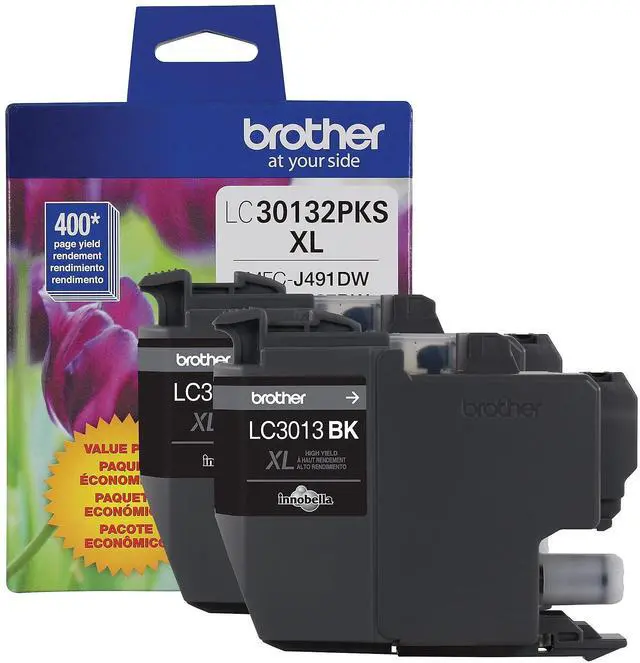 Main image of Genuine LC30132PKS 2-Pack High Yield Black Ink Cartridges, Page Yield Up to 400 Pages/Cartridge, LC3013