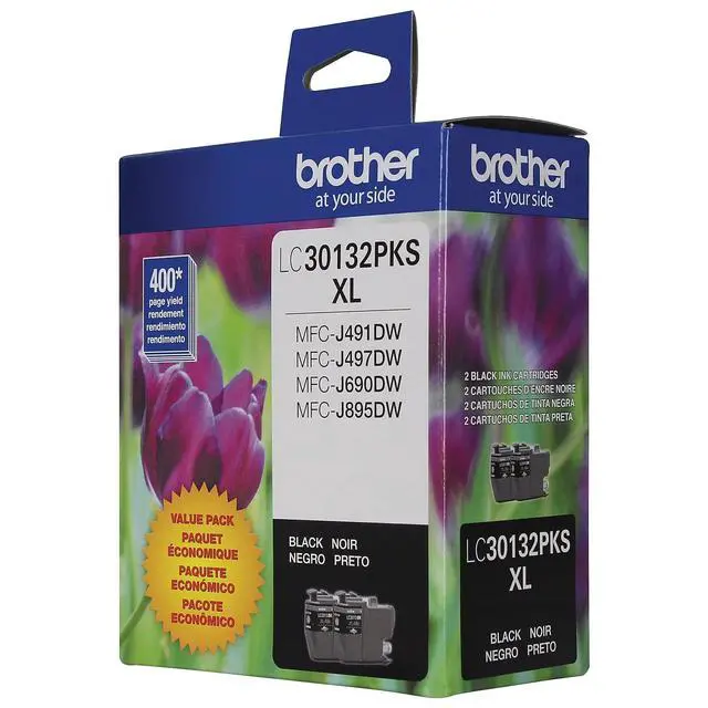 Alt view image 7 of 7 - Genuine LC30132PKS 2-Pack High Yield Black Ink Cartridges, Page Yield Up to 400 Pages/Cartridge, LC3013
